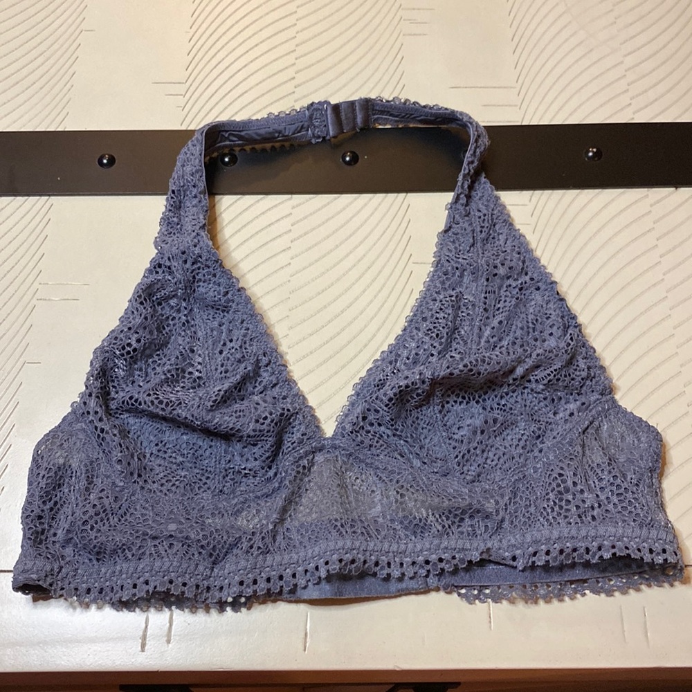 Victoria’s Secret Grey Halter Bralette Size Medium(MUST BUNDLE TO PURCHASE)